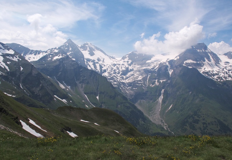самая высокая точка Австрийских альп Grossglockner.Июль2010